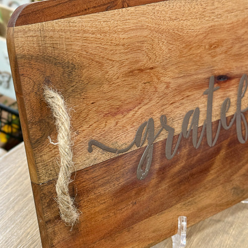 Grateful Wooden Tray