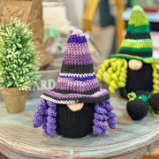 Crocheted Witch Gnome