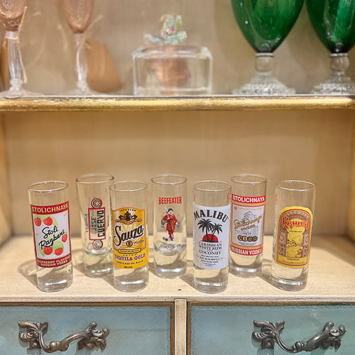Liquor Themed Shot Glasses