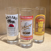 Liquor Themed Shot Glasses