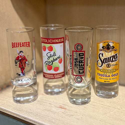 Liquor Themed Shot Glasses