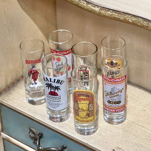 Liquor Themed Shot Glasses