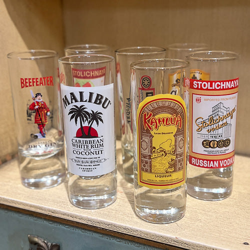 Liquor Themed Shot Glasses