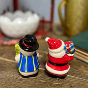 Santa And Snowman Salt And Pepper Shaker