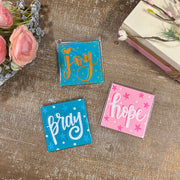 Hand Painted Square Magnet