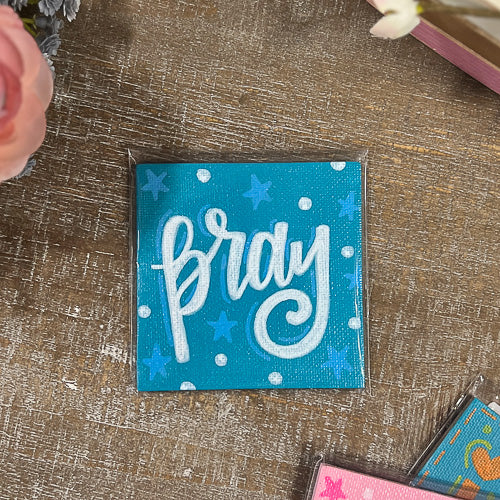 Hand Painted Square Magnet