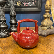 Red Stoneware Tea Pot