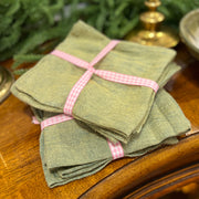 Green Linen Napkins