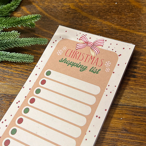 Christmas Shopping List Pad