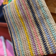 Striped Beach Wristlet
