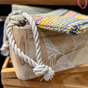 Striped Beach Wristlet