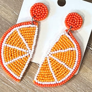 Orange Slice Earrings