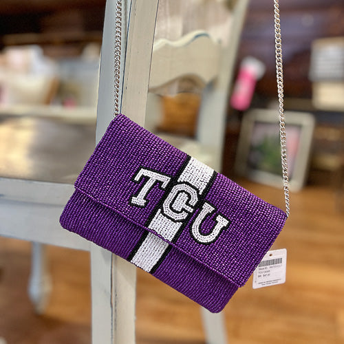 Beaded TCU Clutch