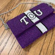 Beaded TCU Clutch