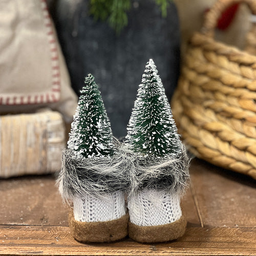 Baby Snow Booties with Trees