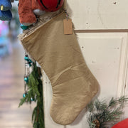 Embroidered Bear Stocking