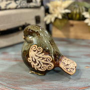Stoneware Green Bird