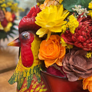 Red Rooster Floral Arrangment