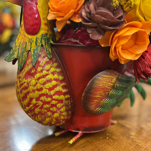 Red Rooster Floral Arrangment