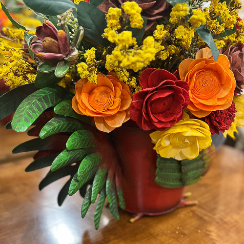 Red Rooster Floral Arrangment