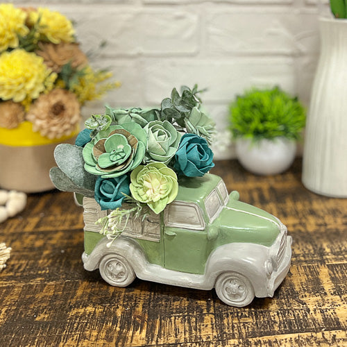 Green Truck Sola Floral Arrangement