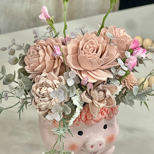 Pig Sola Floral Arrangement