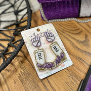 TCU Boot Earrings