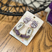 TCU Boot Earrings
