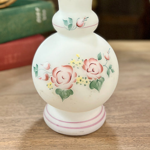 Vintage Frosted Vase