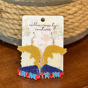 Beaded Trump Earrings