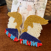 Beaded Trump Earrings