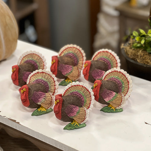 Turkey Napkin Rings Set