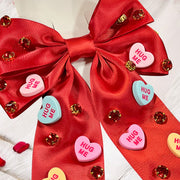 Conversation Hearts Bow