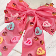 Conversation Hearts Bow