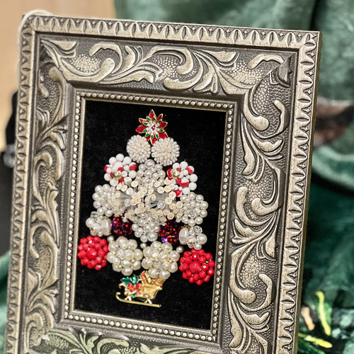 Framed Jeweled Tree