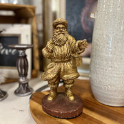 Vintage Gold Santa