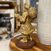 Vintage Gold Santa