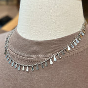 Silver Teardrops Necklace