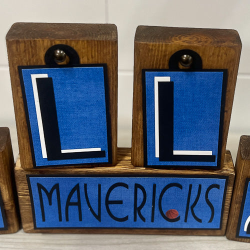 Dallas Mavericks Block Tags