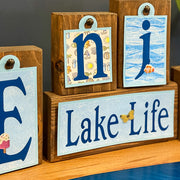 Enjoy Lake Life Block Tags
