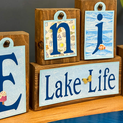 Enjoy Lake Life Block Tags