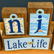 Enjoy Lake Life Block Tags