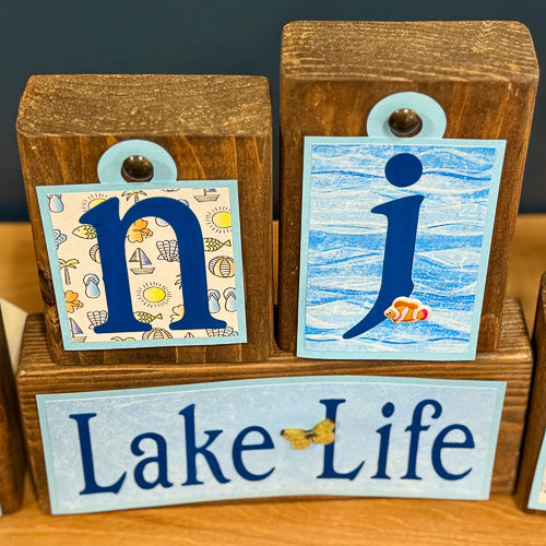 Enjoy Lake Life Block Tags