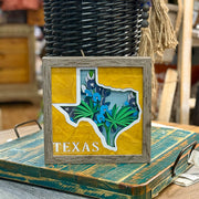 Framed Texas 3D Paper Craft