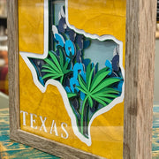 Framed Texas 3D Paper Craft