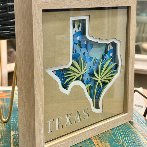 Framed Texas 3D Paper Craft