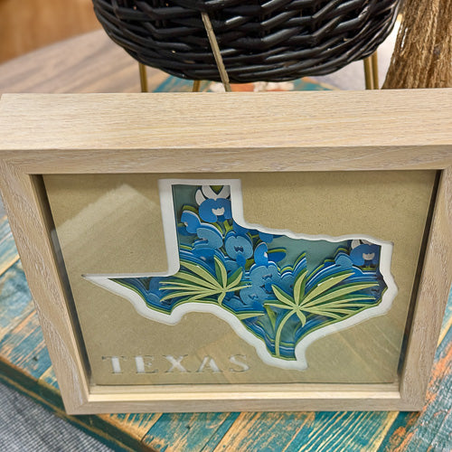 Framed Texas 3D Paper Craft