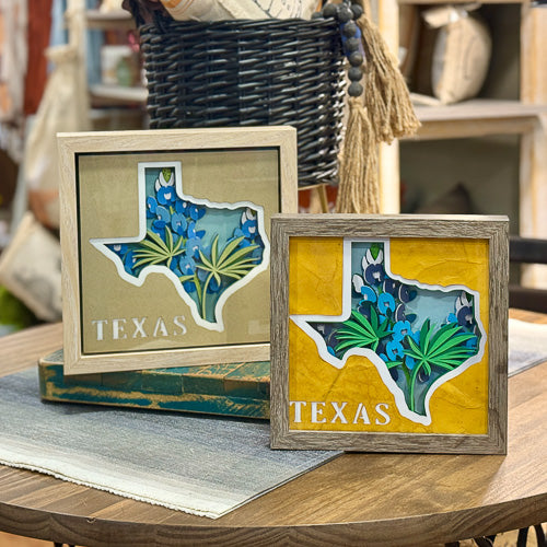 Framed Texas 3D Paper Craft