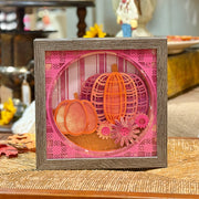 Framed Pumpkin 3D Paper Craft