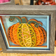 Framed Pumpkin 3D Paper Craft